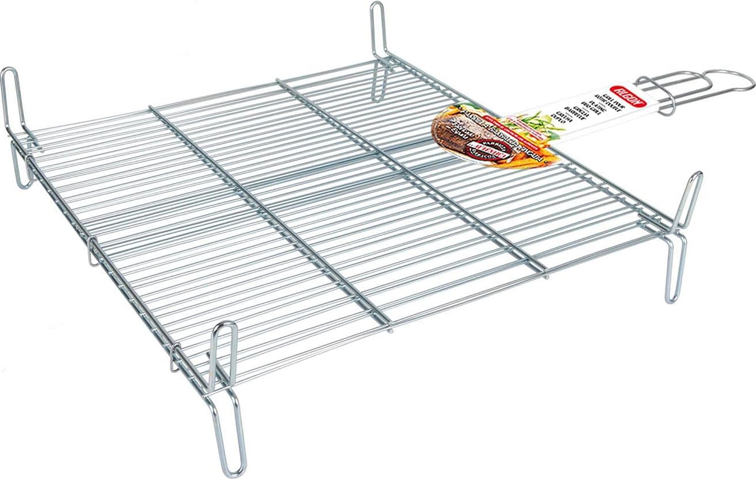 Algon Parrilla Barbacoa 50x50 Doble Acero Inoxidable