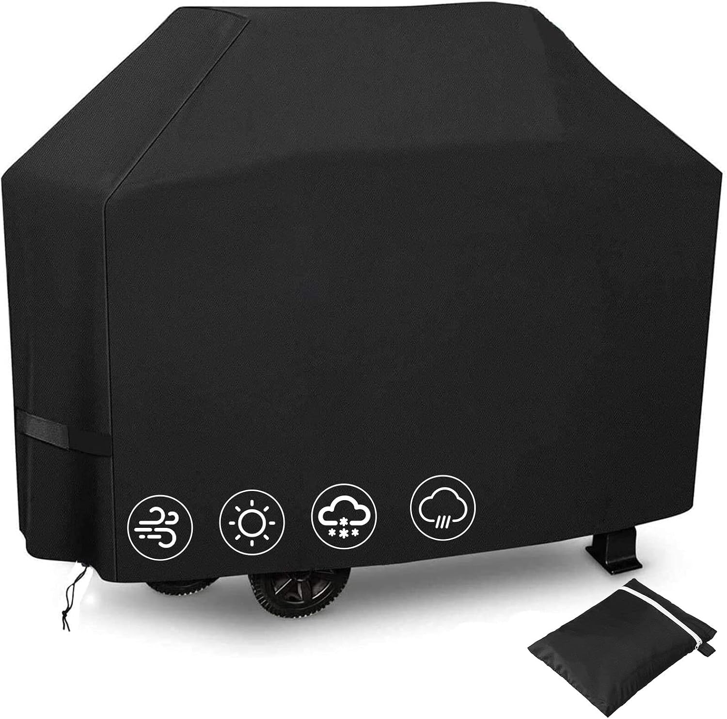 Funda Impermeable para Barbacoa CSYY 147x61x117 cm, Negra