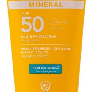 Crema solar SPF 50 Kerbi 50 ml, 99% natural y orgánica