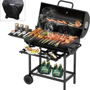 Barbacoa TEENO XXL Carbón con Termómetro y Accesorios