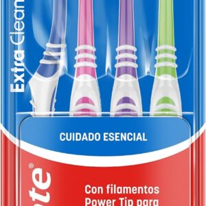 Colgate Extra Clean medio, pack 2+2, limpieza profunda