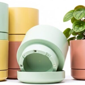 Pack 6 Maceteros Decorativos 14cm QILZO - Interior Exterior