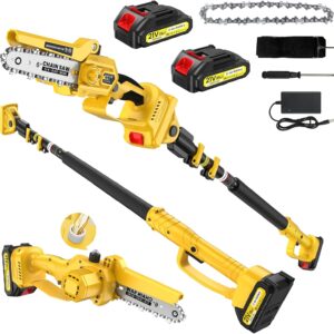 Motosierra eléctrica pértiga 2,2 m 1000W con batería