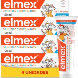Elmex Niños 0-6 años - Pasta dental 50 ml (4 uds)