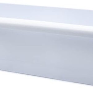 Jardinera plástico blanca 60 cm - CABLEPELADO