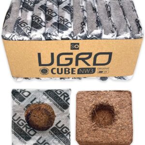 UGro Cube NW3 Organic 400 ml – 10 cubos de fibra de coco 100% orgánica