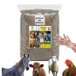 Estiércol orgánico mix premium para jardines y huertos