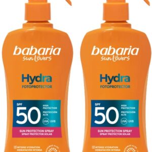 Babaria Protector Solar 50 Spray 2x200ml | SPF50 UVA/UVB