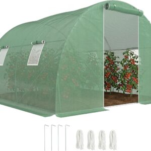 Invernadero túnel Outsunny 3x3 m, ideal para cultivos