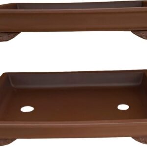 Maceta Bonsái Cerámica Rectangular 33x24x5.7 cm | Made in Japan