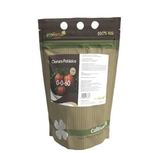CULTIVERS Cloruro Potásico 61% Potasio Abono 1 kg