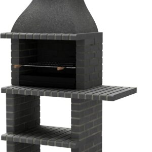 Barbacoa prefabricada MOVELAR TAOS PLUS leña/carbón 110x58x214 cm