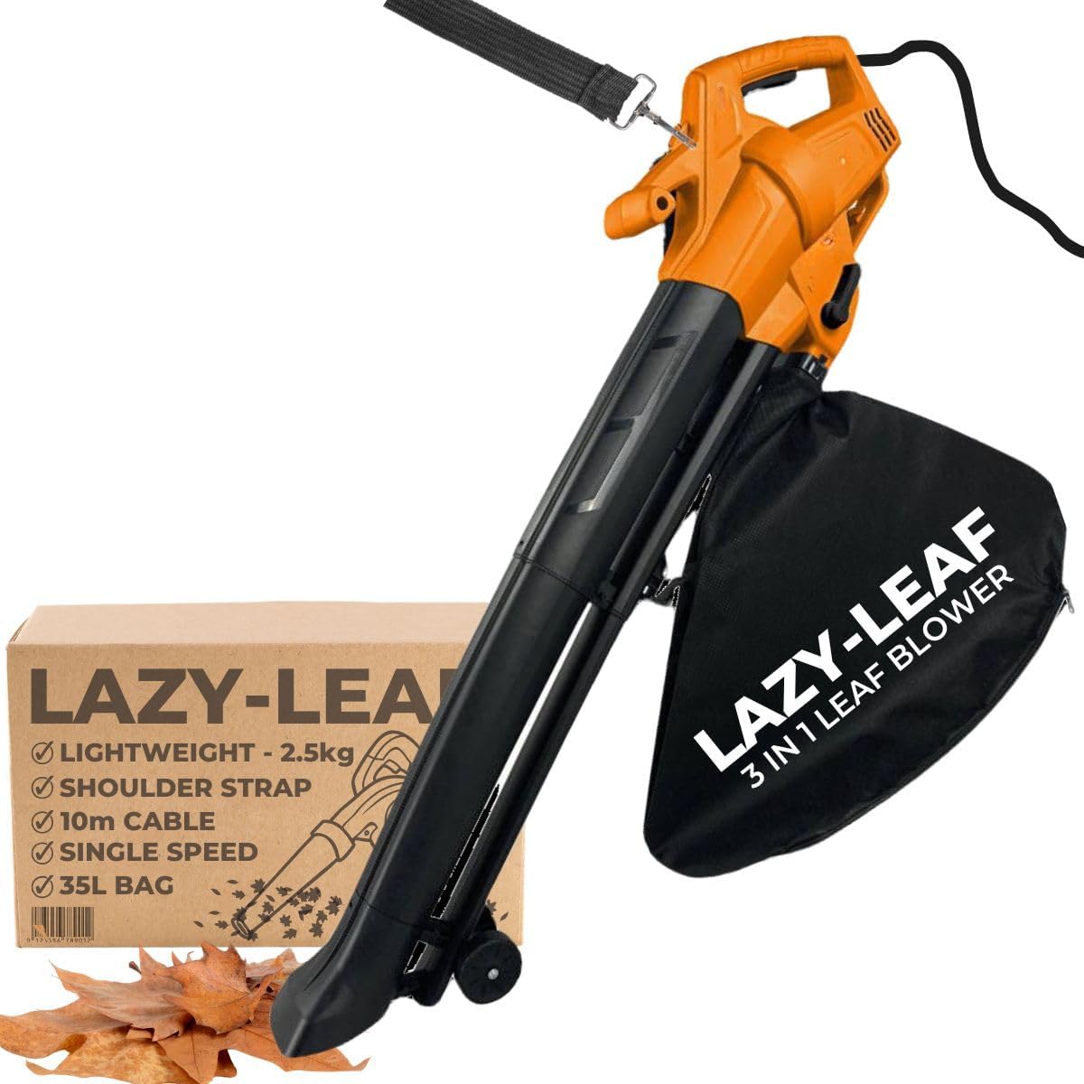 ARKMat Lazy-Leaf - Soplador y aspirador de hojas eléctrico