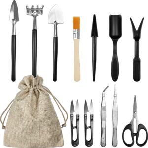 Kit jardinería 13 piezas con bolsa para bonsáis y flores