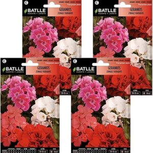 Pack 4 de semillas de geranios variados Semillas Batlle
