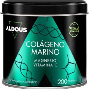 Colágeno Marino Hidrolizado + Magnesio y Vitamina C - 200 cápsulas
