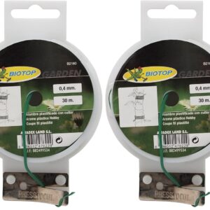 Biotop Garden B2180, Alambre plastificado multicolor (30 m x 2 unidades)