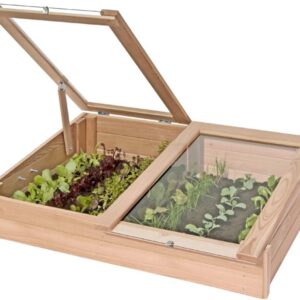 Semillero de alerce 119 cm con invernadero Gartenpirat