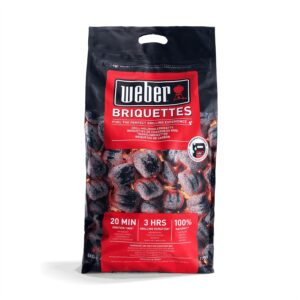 Carbón Weber 8 kg para barbacoa de brasas duraderas