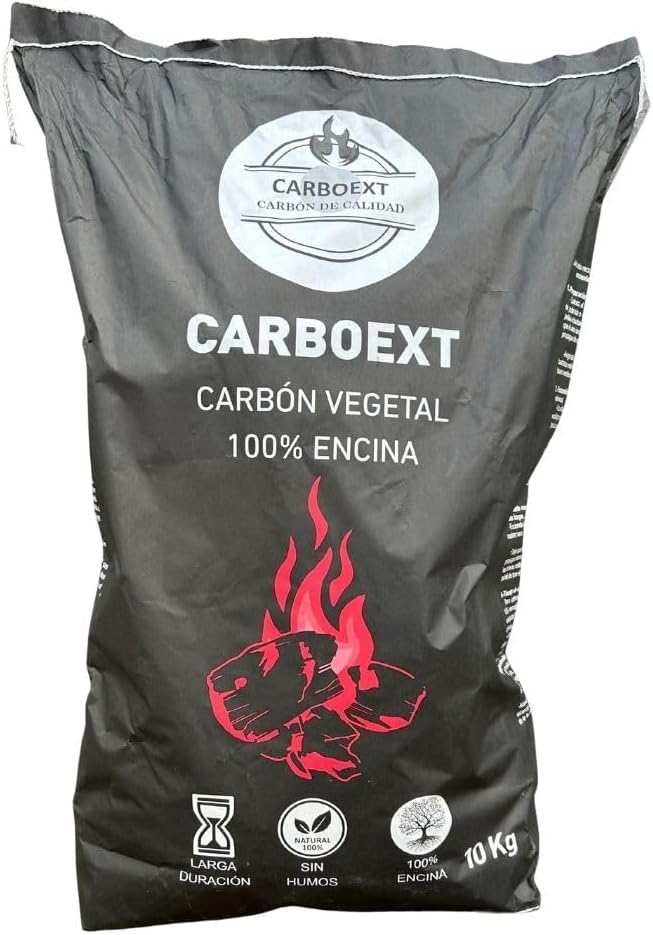 Carbón Encina Premium 10 kg – Sin Humo ni Aditivos