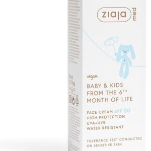 Crema Solar SPF50 Bebé y Niños | Ziaja Med | 50 ml