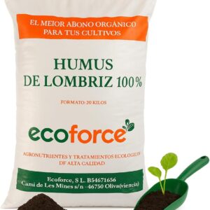 CULTIVERS Humus de Lombriz Ecológico 40L | Abono Orgánico Certificado