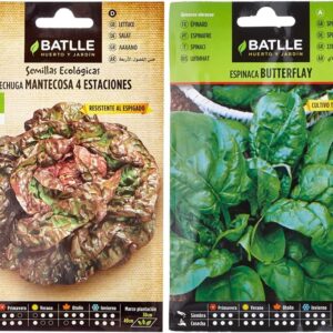 Semillas Batlle Lechuga 4 Estaciones & Espinaca BUTTERFLAY - ECO