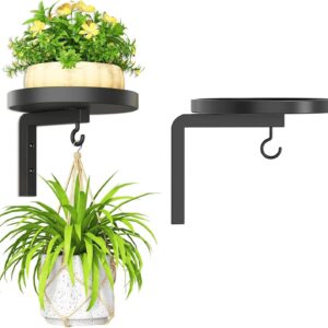 Soporte pared plantas metal negro - Rosqmor