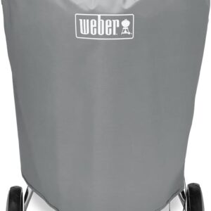 Weber Funda barbacoa carbón 57 cm gris, protectora y transpirable