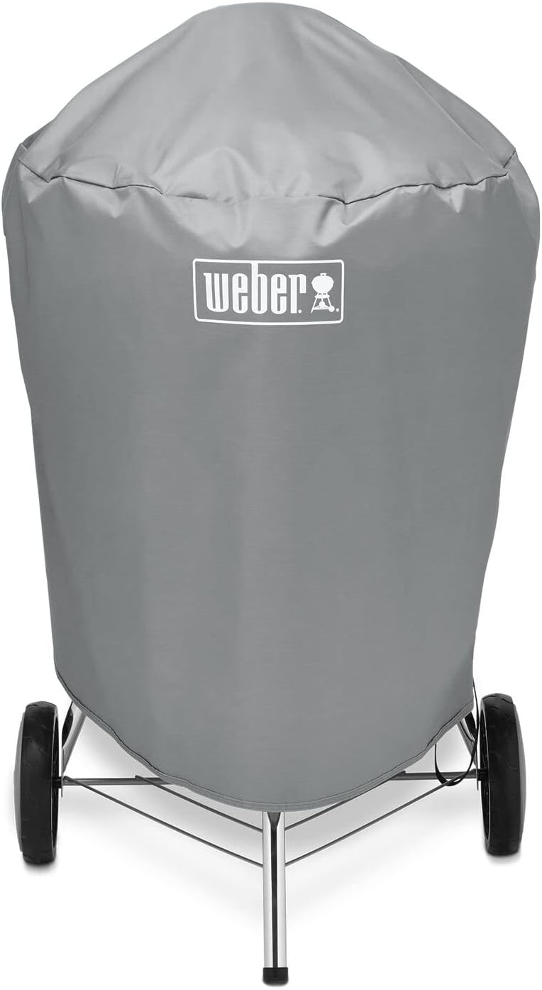 Weber Funda barbacoa carbón 57 cm gris, protectora y transpirable