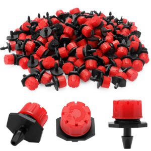 200 Goteros Ajustables 1/4'' Roja - VooGenzek