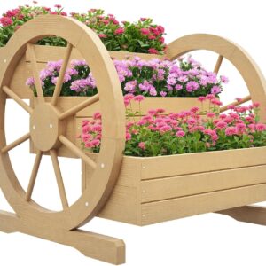 Jardinera escalera 3 niveles madera Outsunny 61x62x57 cm