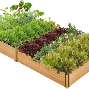 Huerto urbano Yaheetech cama elevada 241x124 cm madera FSC