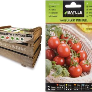 Huerto Urbano VINTAGE 50x33x30 cm + Tomate Mini Bell