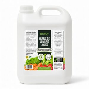 Humus Líquido Bioky 5L – Fertilizante Orgánico Ultraconcentrado 5ml/L