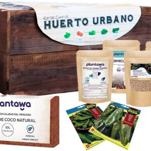 Kit cultivo pimientos PLANTAWA - Todo incluido para huerto urbano
