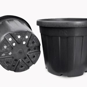 Tiesto Maceta Grande 150L Ø69x52cm Negro PE Resistente UV