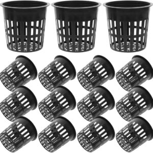 20 macetas hidropónicas de 4" para cultivo sin tierra - Negro