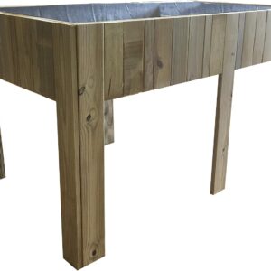 Mesa de cultivo grande 150x80x80 cm madera pino tratado