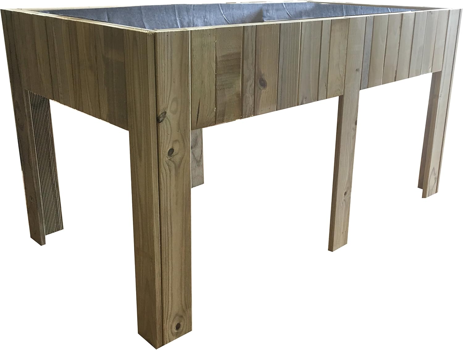 Mesa de cultivo grande 150x80x80 cm madera pino tratado