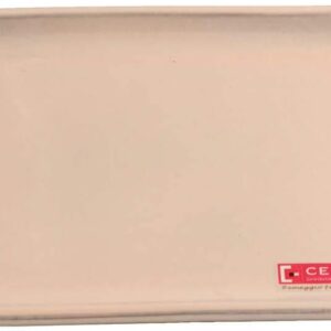 Certrè – Plato rectangular gres esmaltado crema 12,5x10 cm