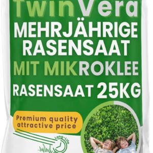 Semillas césped resistente con trébol 25 kg (1000m²)