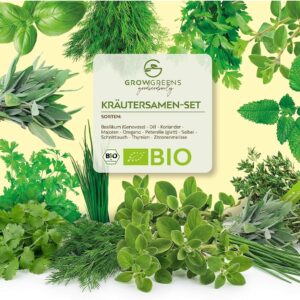 Kit semillas ecológicas 10 hierbas aromáticas - GrowGreens