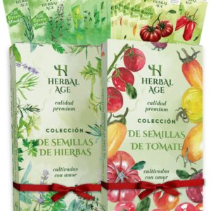 Kit de 26 variedades de semillas para huerto en casa - Herbal Age