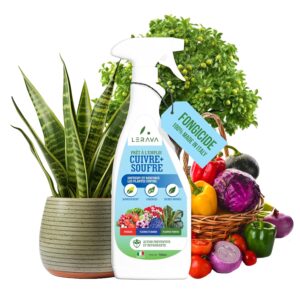 LERAVA Azufre de Cobre Fungicida 700 ml - Protección Natural