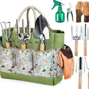 Grenebo Set Jardinería 9 Piezas Acero Inoxidable