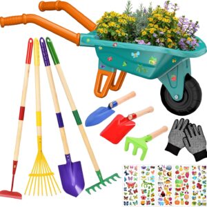Set jardín infantil JONRRYIN con carretilla y herramientas