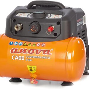 ANOVA Compresor Aire Eléctrico 1,5 HP | 6 L | 8 bar