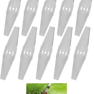 Juego de 10 cuchillas de acero inoxidable para desbrozadora GodtKowty