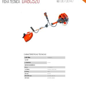 Desbrozadora Daewoo DABC520 gasolina 2T 52cc